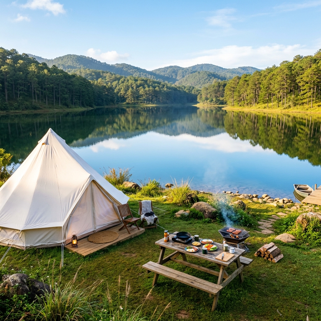 Check-in Khu Hồ 1.5 ha & Rêu Phong Cổ Kính