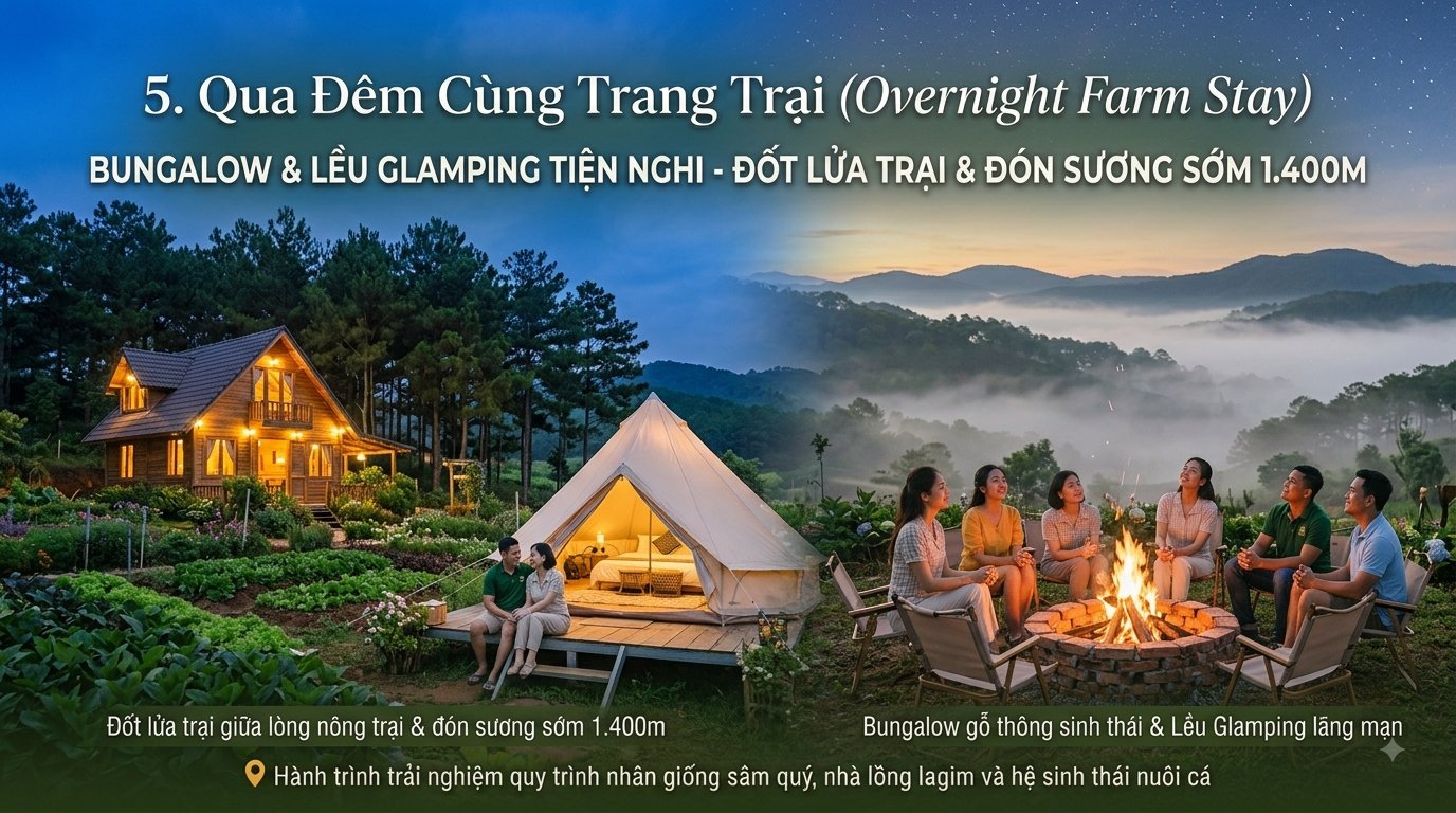 5. Qua Đêm Cùng Trang Trại (Overnight Farm Stay)