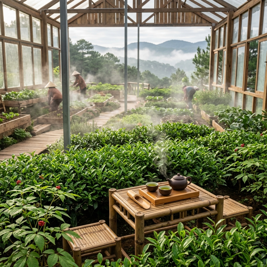 Nhà Vườn Trồng Sâm